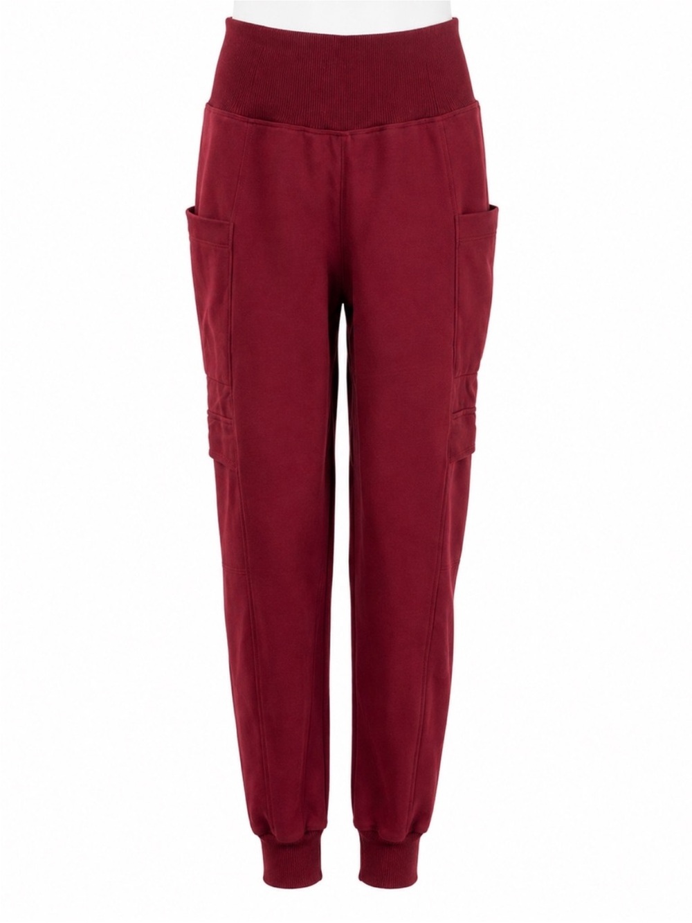 Size S Halara Women’s Burgundy High Waisted Cargo Joggers